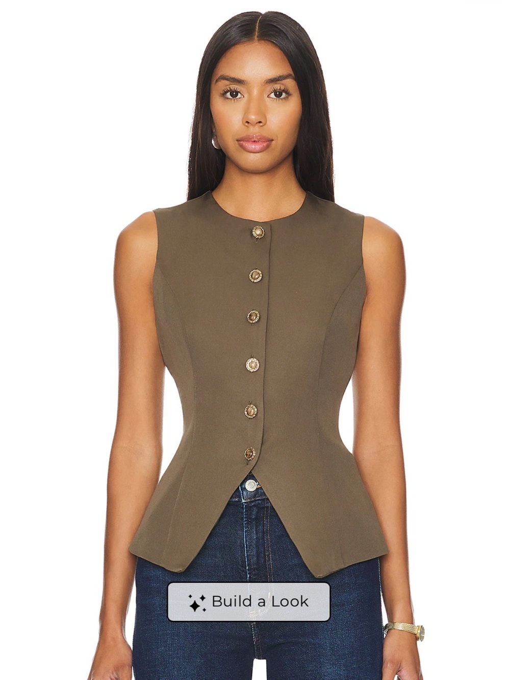 SNDYS. X Revolve Emiliana Top in Khaki